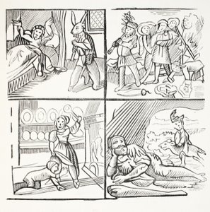 The Pleasant History of Jack Horner, illustration från Chap-books of the Eighteenth Century av John Ashton, pub. 1882 av English School