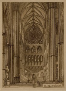 Poets Corner i Westminster Abbey av English School