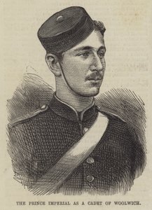 The Prince Imperial as a Cadet of Woolwich (gravyr) av English School