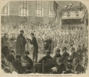 Prinsen av Wales vid utnämningen av St Pauls School av English School