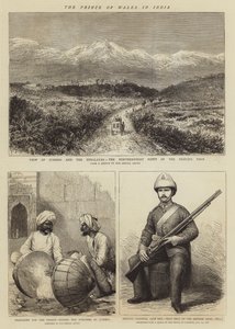 Prinsen av Wales i Indien (gravyr) av English School