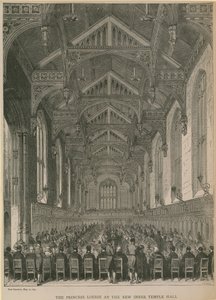 Prinsessan Louise i den nya Inner Temple Hall av English School