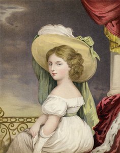 Prinsessan Victoria vid en ålder av tolv år av English School