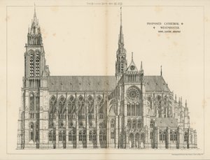 Den föreslagna katedralen i Westminster av English School