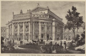 The Proposed New Imperial Court Theatre, Wien (gravyr) av English School