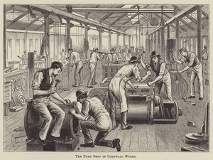 Pumpbutiken i Cornwall Works av English School