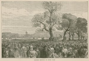 Reformdemonstrationen i Hyde Park, 6 maj 1867 av English School