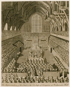 Representationen av rättegången mot hertiginnan av Kingston i Westminster Hall av English School
