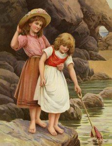 The Rescue (färg litho) av English School