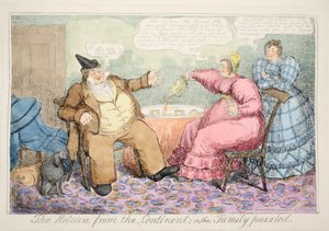 The Return from the Continent or the Family Puzzled, pub. 1835 av English School