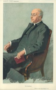 The Rev Canon Edgar Sheppard, The sub-dean, 12 april 1911, Vanity Fair tecknad film av English School