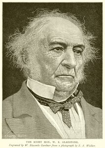 Den högra Hon. VI. Gladstone av English School
