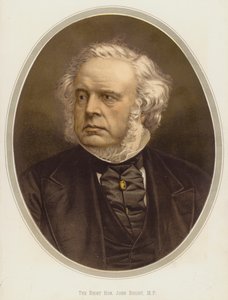 Den mycket ärade John Bright, parlamentsledamot (kromolit) av English School