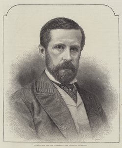 The Right Honorable Earl of Aberdeen, Lord Lieutenant of Ireland (gravyr) av English School