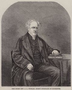 Den högra pastor JC Wigram, biskopsnominerad av Rochester (gravyr) av English School