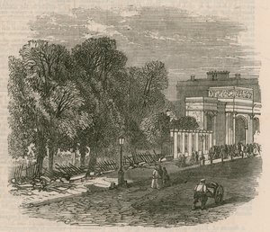 The Riot in Hyde Park: De trasiga räckena vid Hyde Park Corner av English School