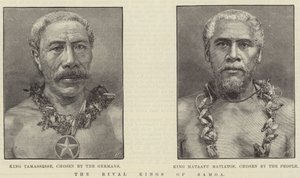 The Rival Kings of Samoa (gravyr) av English School