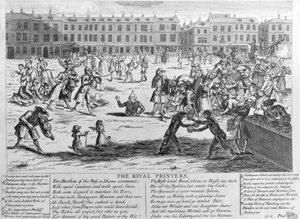 De rivaliserande skrivarna, 1734 av English School