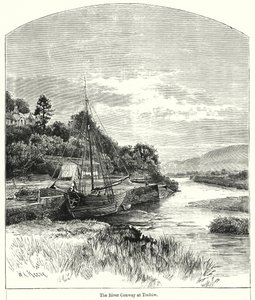 The River Conway vid Trefriw (gravyr) av English School