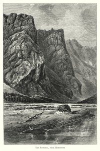 Romsdal, nära Horgheim (gravyr) av English School