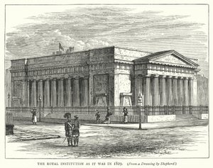 Den kungliga institutionen som den var 1829 (gravyr) av English School