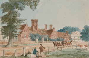 The Royal Mews, ca 1865 (akvarell på papper) av English School