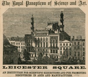 Royal Panopticon of Science and Art, Leicester Square, London av English School