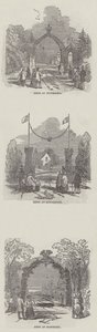 The Royal Progress to Balmoral (gravyr) av English School