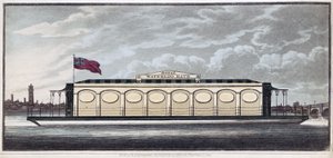 The Royal Waterloo Bath, pub. 1819 (färggravyr) av English School
