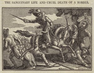 The Sanguinary Life and Cruel Death of a Robber (gravyr) av English School
