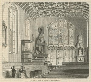 Savoy Chapel sedan dess restaurering av English School
