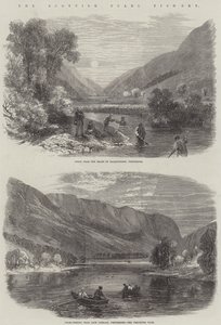 The Scottish Pearl Fishery (gravyr) av English School