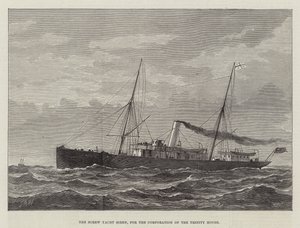 The Screw Yacht Siren, för Corporation of the Trinity House (gravyr) av English School