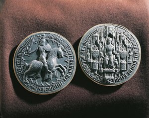 Sigill av kung Edward III av England (metall) av English School