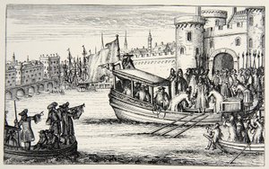 De sju biskoparna återvänder från tornet, 1688 av English School