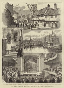 Shakespeare Memorial Festival i Stratford-on-Avon (gravyr) av English School