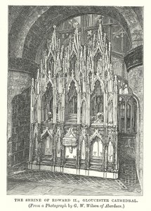 Edward II:s helgedom, Gloucesters katedral (gravyr) av English School