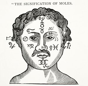 The Signification of Moles, illustration från Chap-books of the artonde århundradet av John Ashton, pub. 1882 av English School
