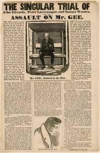 Der außergewöhnliche Prozess wegen des Angriffs auf Mr. Gee, 1834 von English School