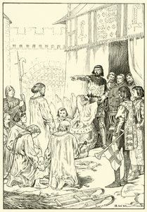 The Six Men of Calais (bläck på papper) av English School