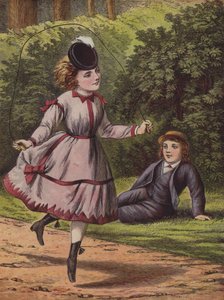 Hopprep (färg litho) av English School