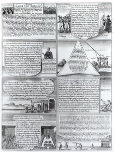 The Solemn League and Covenant 1643, graverad av W. Hollar (1607-77) av English School