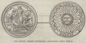 South London Industrial Exhibition Prize Medal (gravyr) av English School