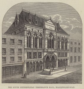 The South Metropolitan Temperance Hall, Blackfriars-Road (gravyr) av English School