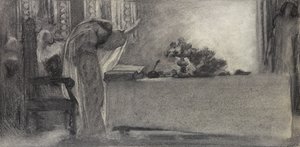 The Spell, ca 1870 (kol på papper) av English School