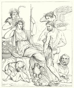 Historien om Hercules och Telefhus (gravyr) av English School