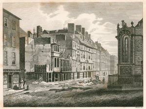 The Strand, London, före dess förbättring år 1810 av English School