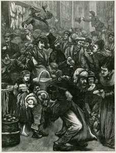Söndagshandelsfrågorna - en sketch i Petticoat Lane av English School