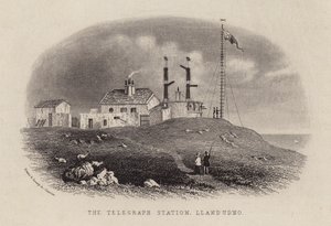 Telegrafstationen, Llandudno (gravyr) av English School