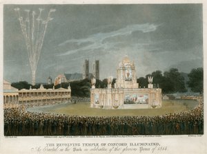 The Temple of Concord skapat för freden 1814 av English School